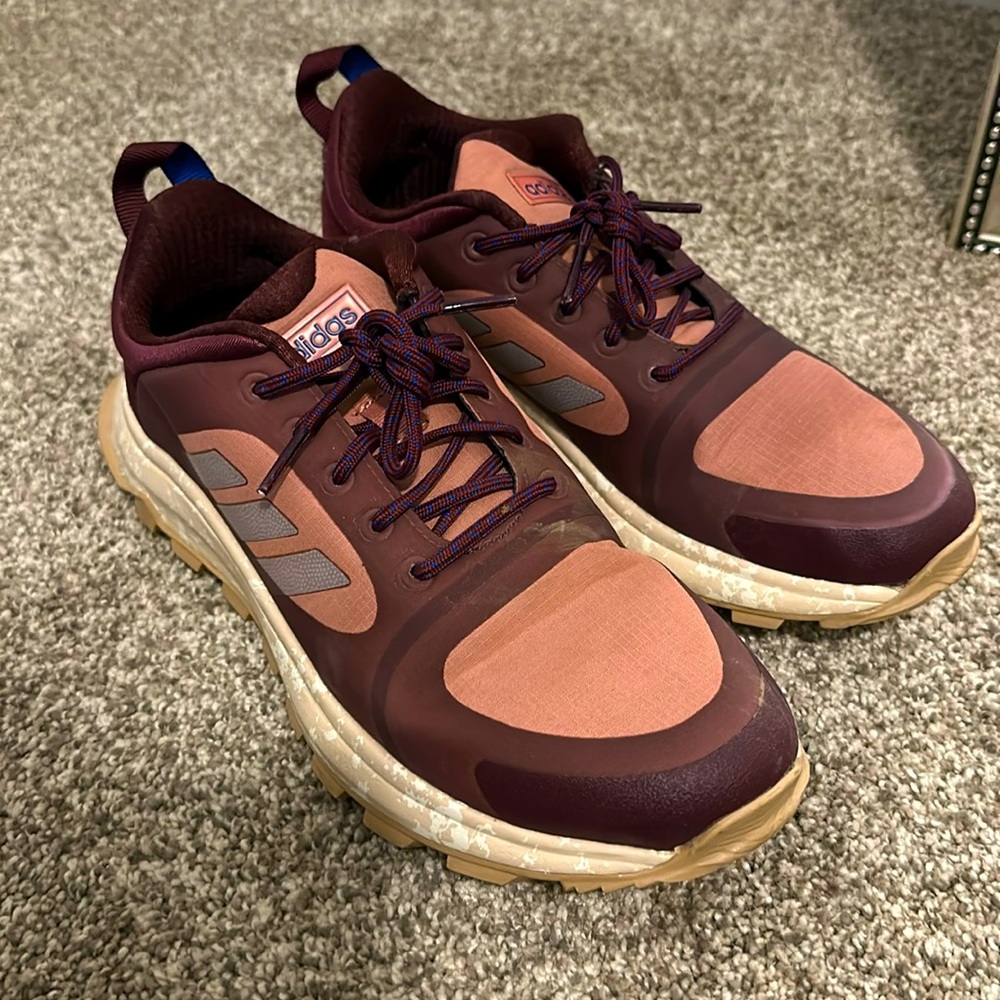 Maroon Adidas Athletic Shoes